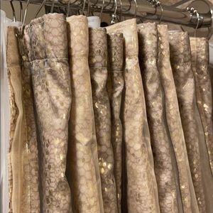 Gold sparkle shower curtain